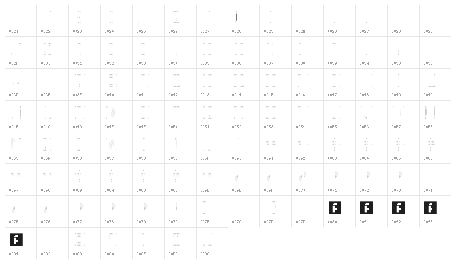 back to heavy coat fat ground_line-sv Regular Character Map