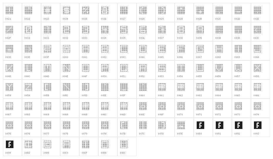 back to heavy coat fat ground_quad Regular Character Map