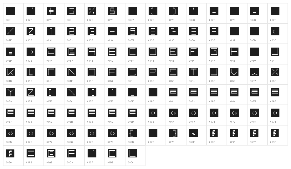 back to heavy coat fat ground_raw Regular Character Map