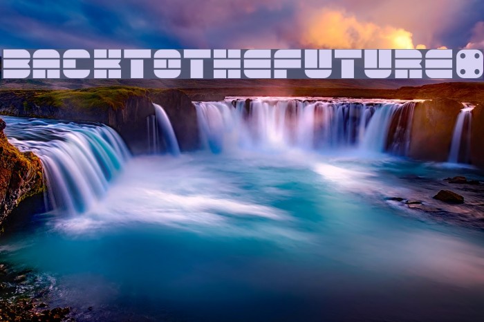 back to the future 4 Font examples