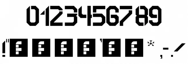 bad bold college Regular Font OTHER CHARS