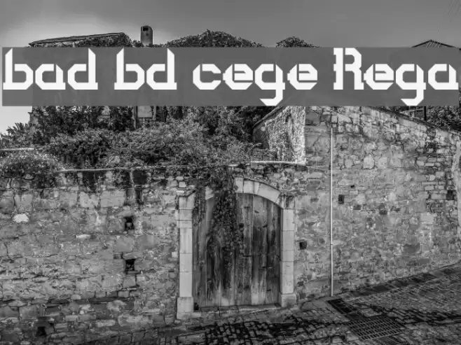 bad bold college Regular Font examples