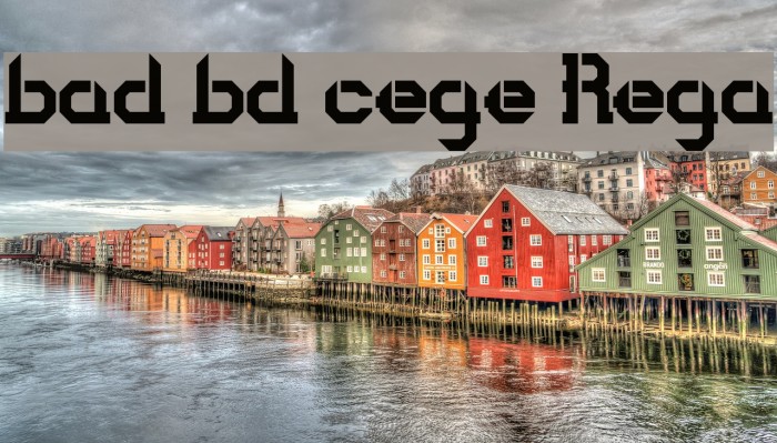 bad bold college Regular Font examples