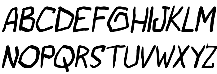 bad habits pg Italic Font LOWERCASE