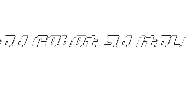 bad robot 3d italic Logo