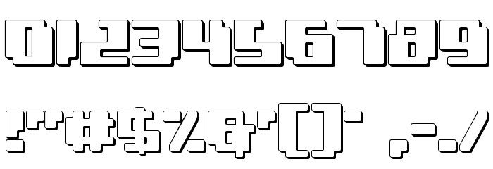 bad robot 3d Font OTHER CHARS