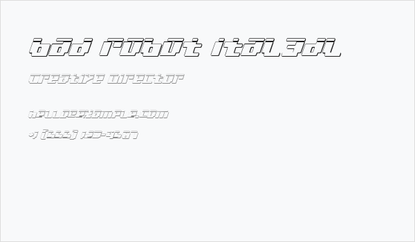 bad robot ital3dl Business Card