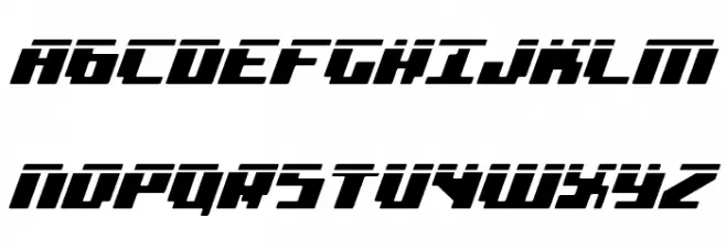 bad robot italic laser Шрифта ВЕРХНИЙ