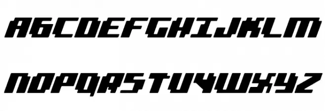 bad robot italic Fonte MAIÚSCULAS
