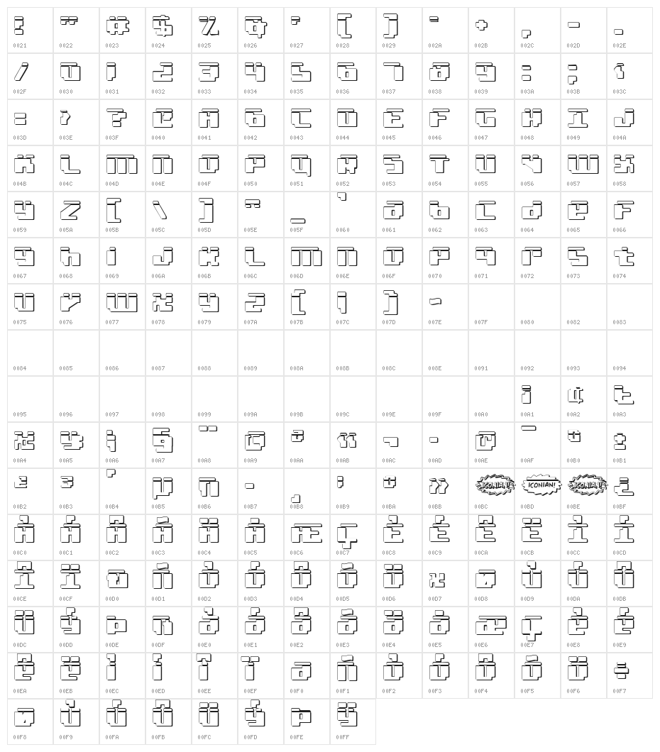 bad robot laser 3d Character Map