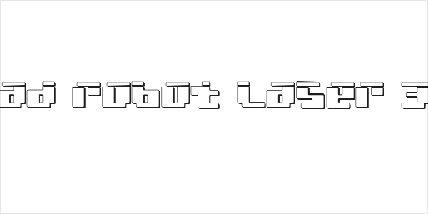 bad robot laser 3d Logo