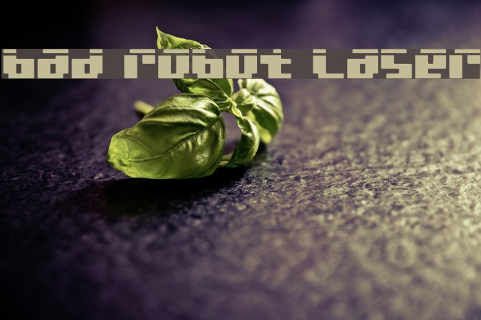 bad robot laser Font examples
