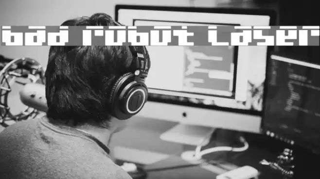 bad robot laser フォント examples
