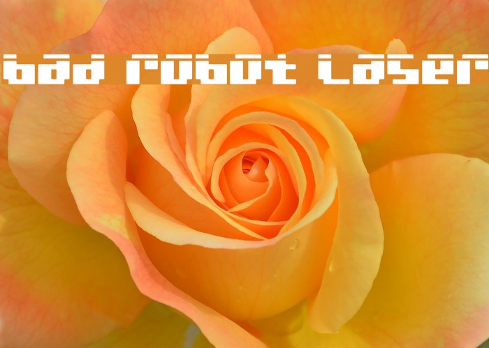 bad robot laser Font examples