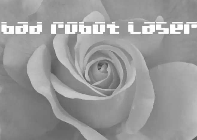 bad robot laser フォント examples