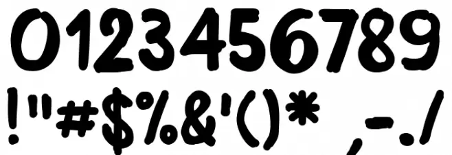 badboy cre Font OTHER CHARS