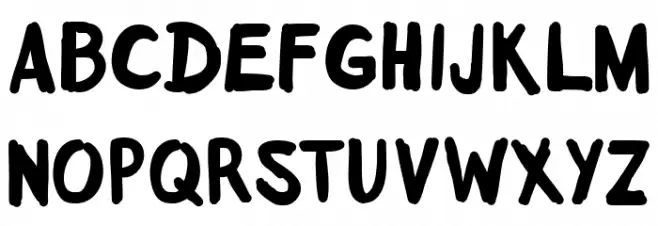 badboy cre Font UPPERCASE