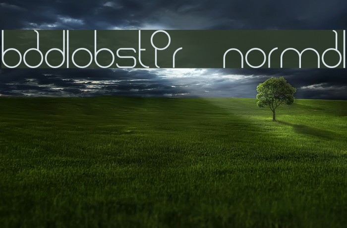 badlobster Normal Font examples