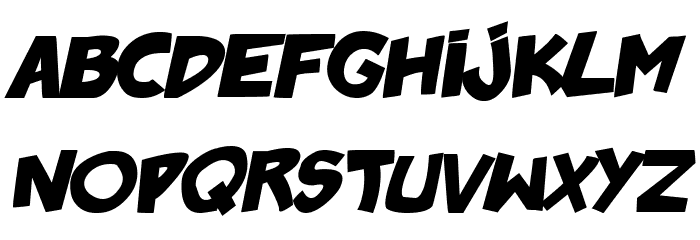 badonk-a-donk2 Bold Italic Font LOWERCASE