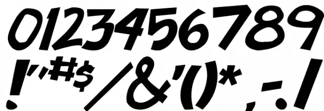 badonk-a-donk2 Italic Font OTHER CHARS