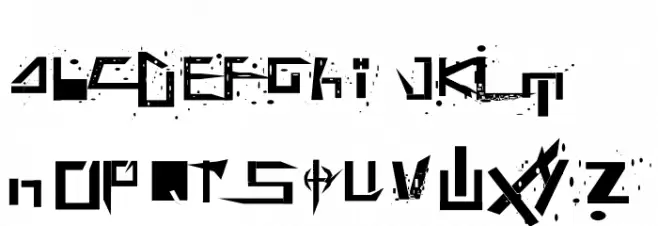 badsoul of shadik Schriftart Groß