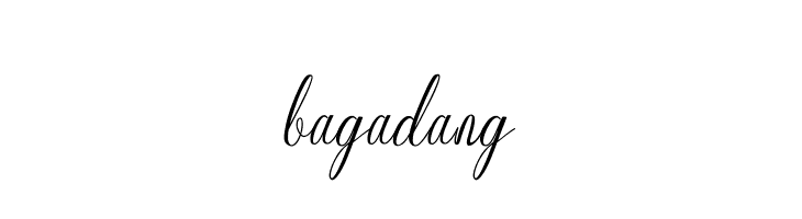 bagadang  Frei Schriftart Herunterladen
