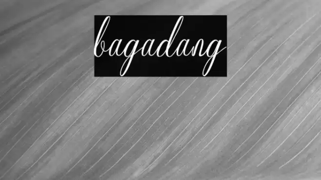 bagadang Font examples