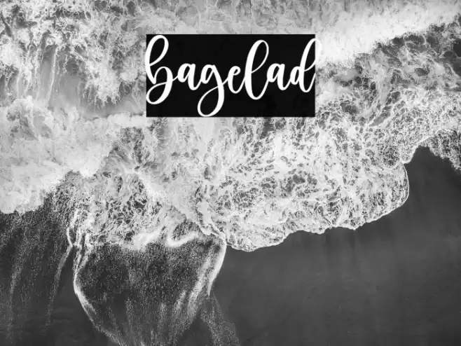 bagelad Font examples