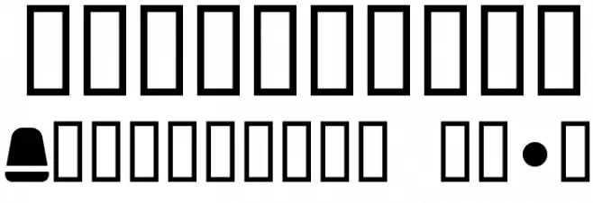 bald Font OTHER CHARS