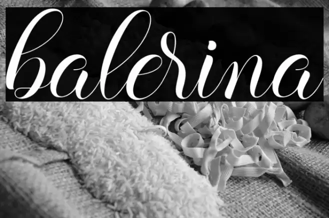 balerina Font examples