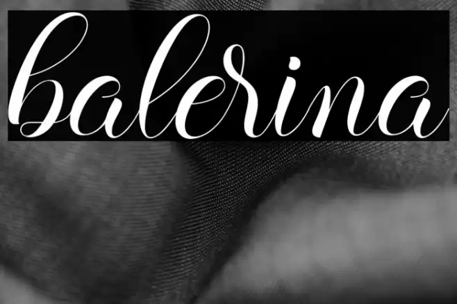 balerina Font examples