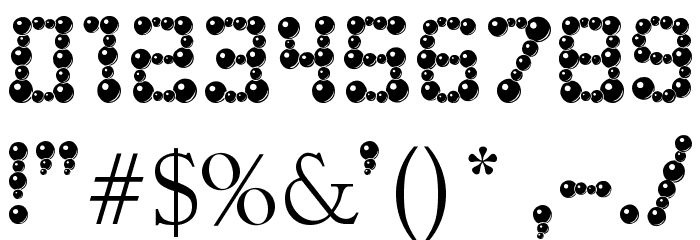 ballbearings Font Alte caractere