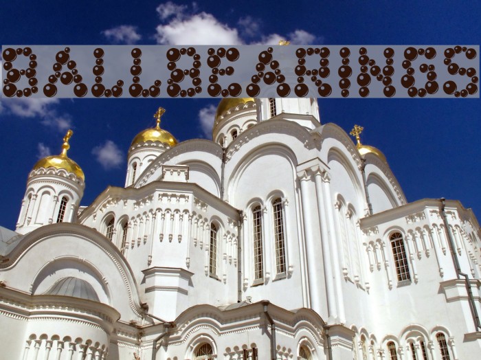 ballbearings Font examples