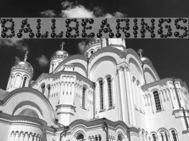 ballbearings Font examples