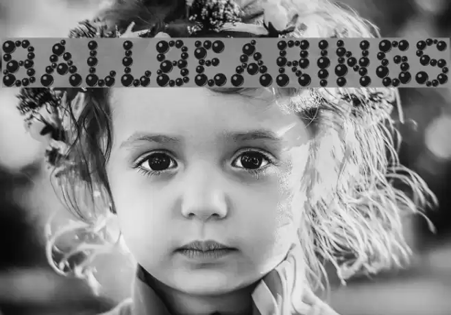 ballbearings Font examples