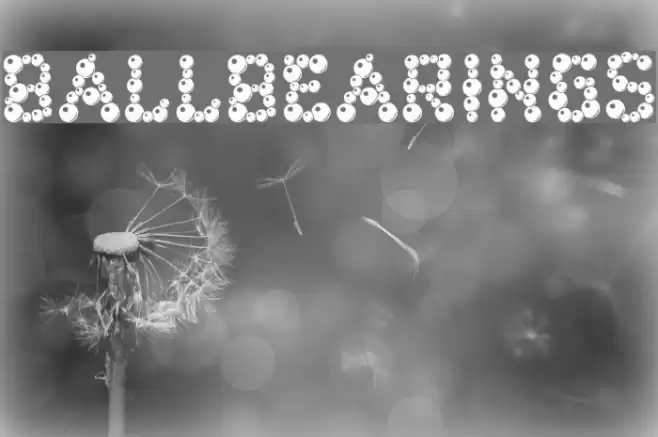 ballbearings Font examples