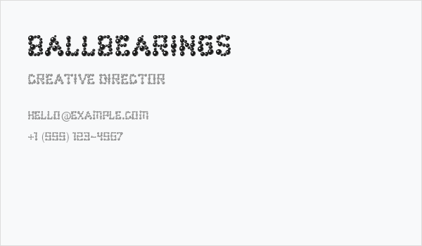 ballbearings Business Card