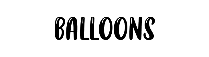 balloons  Fuentes Gratis Descargar