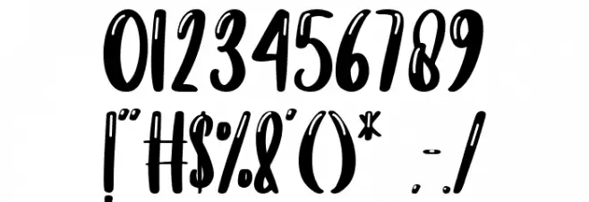 balloons Font OTHER CHARS