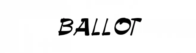 ballot  免费字体下载