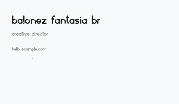 balonez fantasia br Business Card