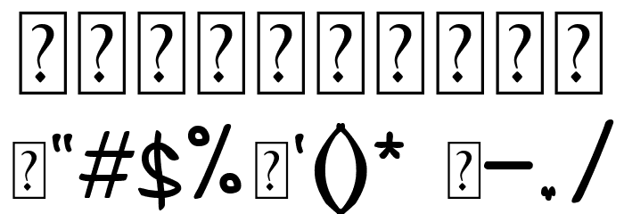 banana super Font OTHER CHARS