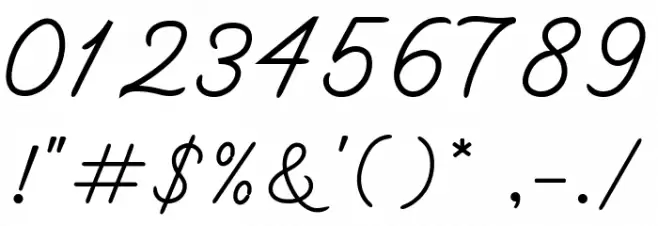 bangkar Font OTHER CHARS