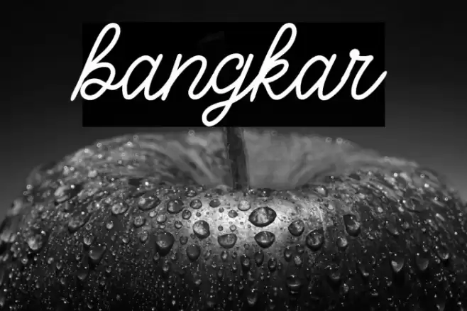 bangkar Font examples