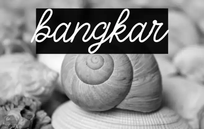 bangkar Font examples