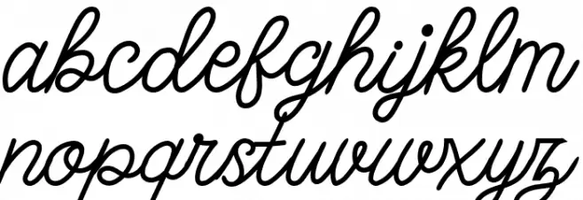 bangkar Caratteri MINUSCOLO