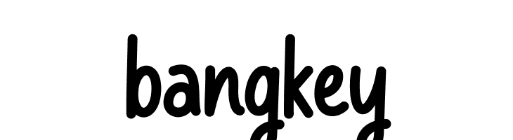 bangkey  フリーフォントのダウンロード