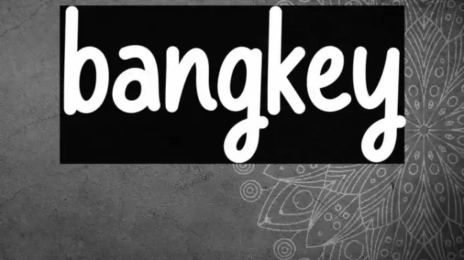 bangkey Font examples