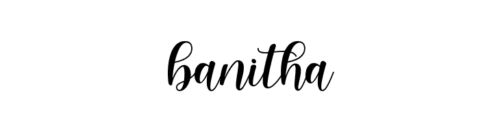 banitha  免费字体下载