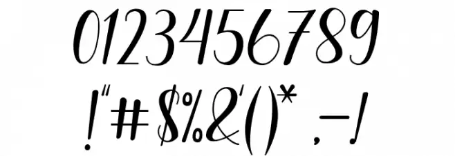 banitha Font OTHER CHARS